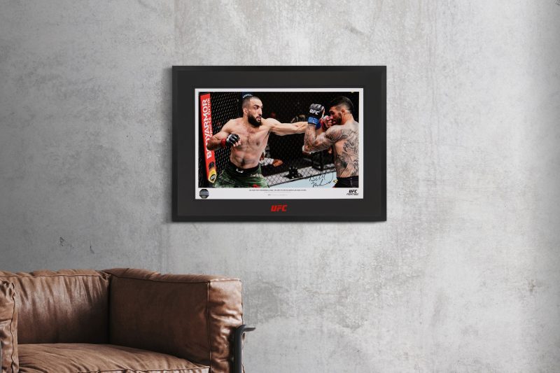 Belal Muhammad Signed Print 600x400mm UFC FN 2