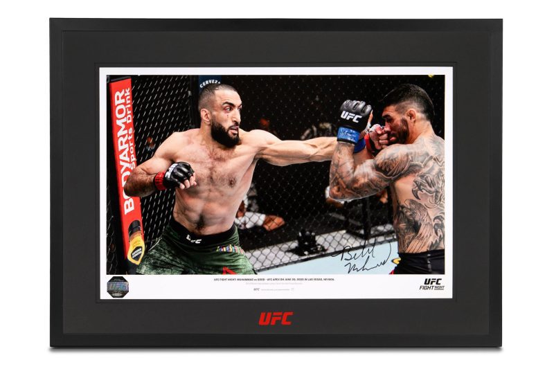 Belal Muhammad Signed Print 600x400mm UFC FN 5