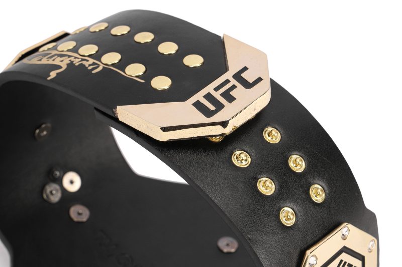 Charles Oliveira Signed BP UFC Legacy Replica Desktop Belt 4