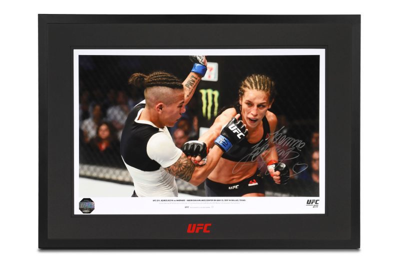 Joanna Jedrzejczyk Signed Print 600x400mm UFC 211 5