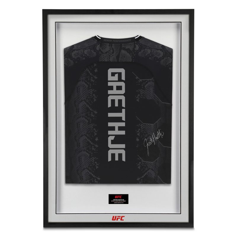 Justin Gaethje Signed UFC Fight Night Jersey 1 1