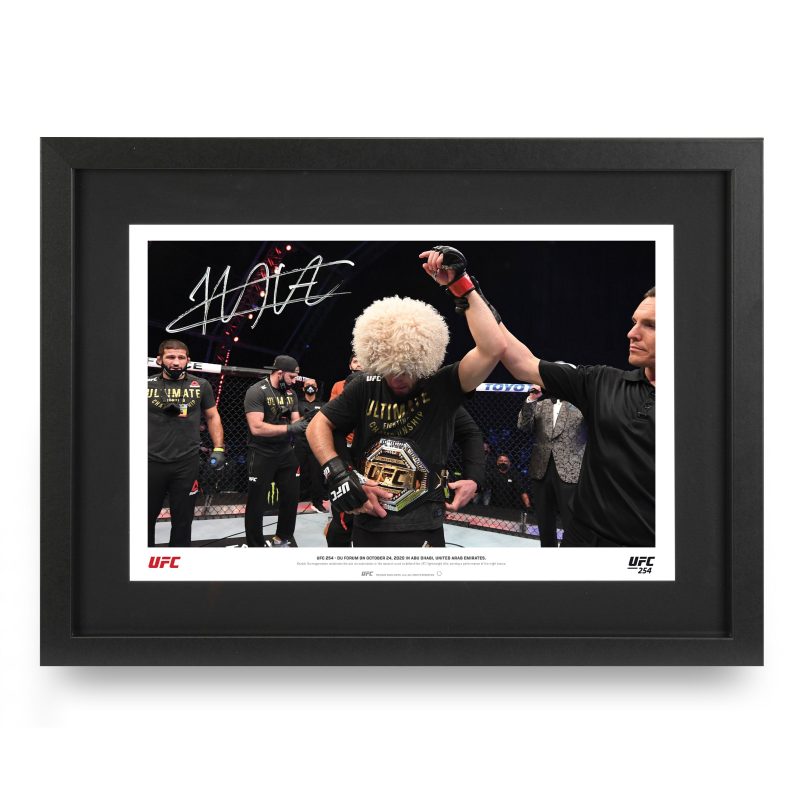 Khabib Nurmagomedov UFC 254 Framed Print 1 1