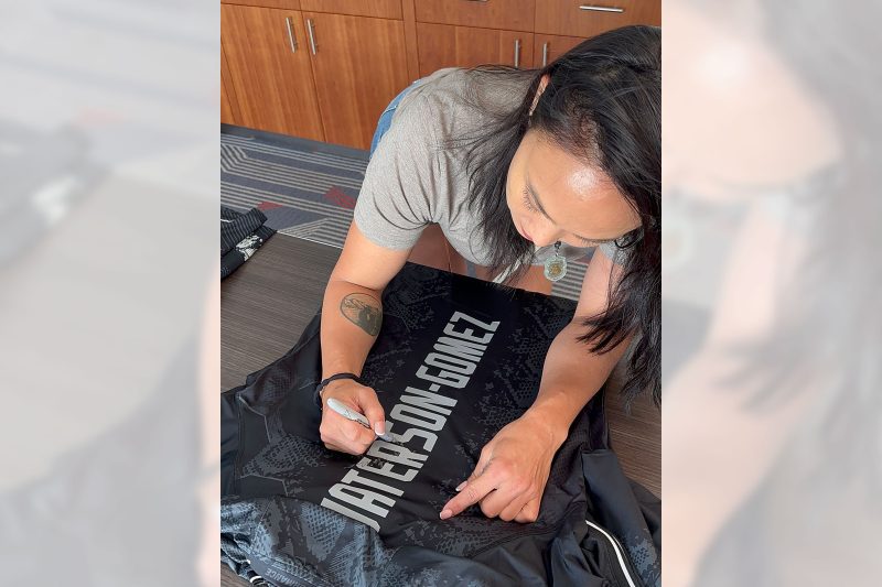 Michelle Waterson Gomez Signed UFC Fight Night Jersey 6