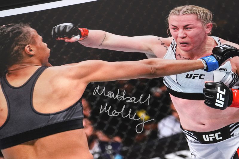 Molly McCann Signed Photo 600x400mm UFC FN London March 2022 3