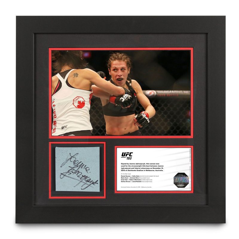 UFC Canvas Photo Joanna Jedrzejczyk Signed Canvas 1 2