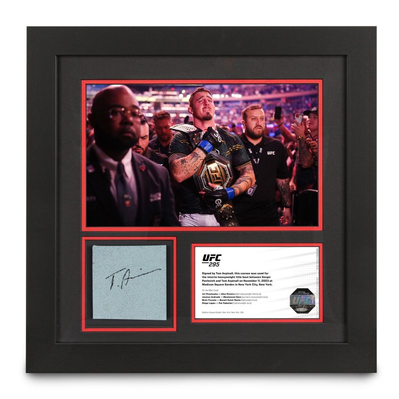 UFC Canvas Photo Tom Aspinall Signed Canvas 1 1