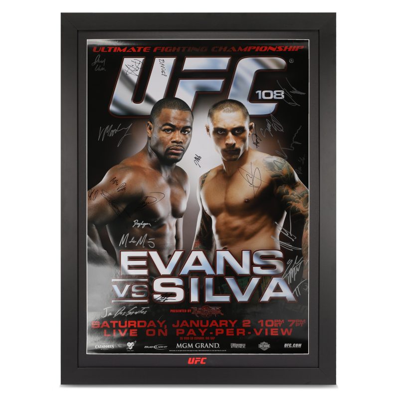 UFC108EvansvsSilvaSignedEventPoster 1