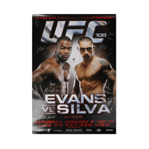 UFC108EvansvsSilvaSignedEventPoster 5