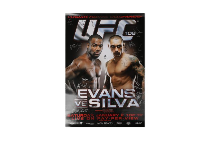 UFC108EvansvsSilvaSignedEventPoster 5