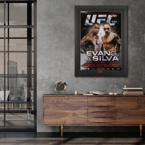 UFC108EvansvsSilvaSignedEventPoster 6