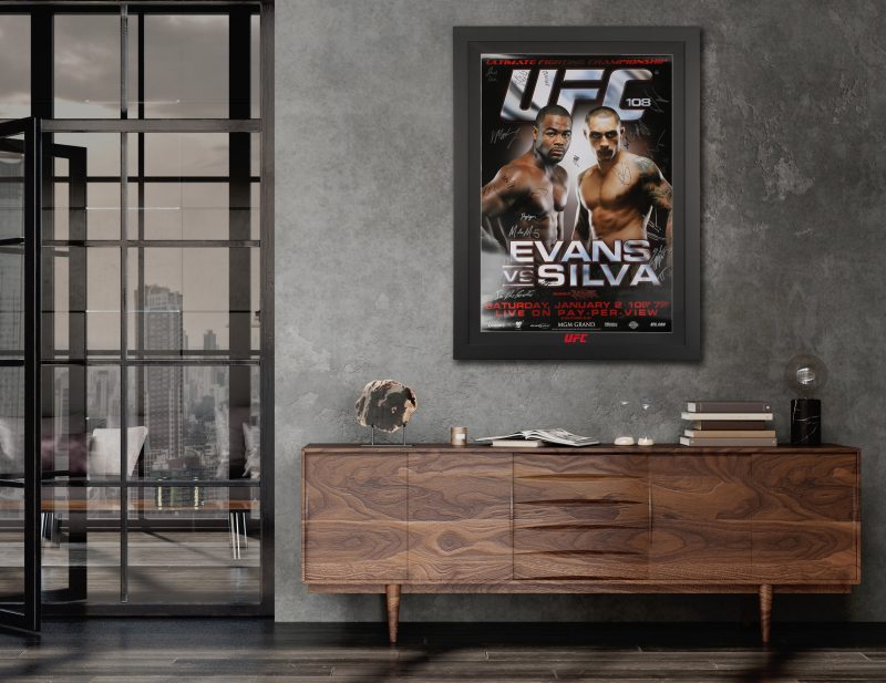 UFC108EvansvsSilvaSignedEventPoster 6