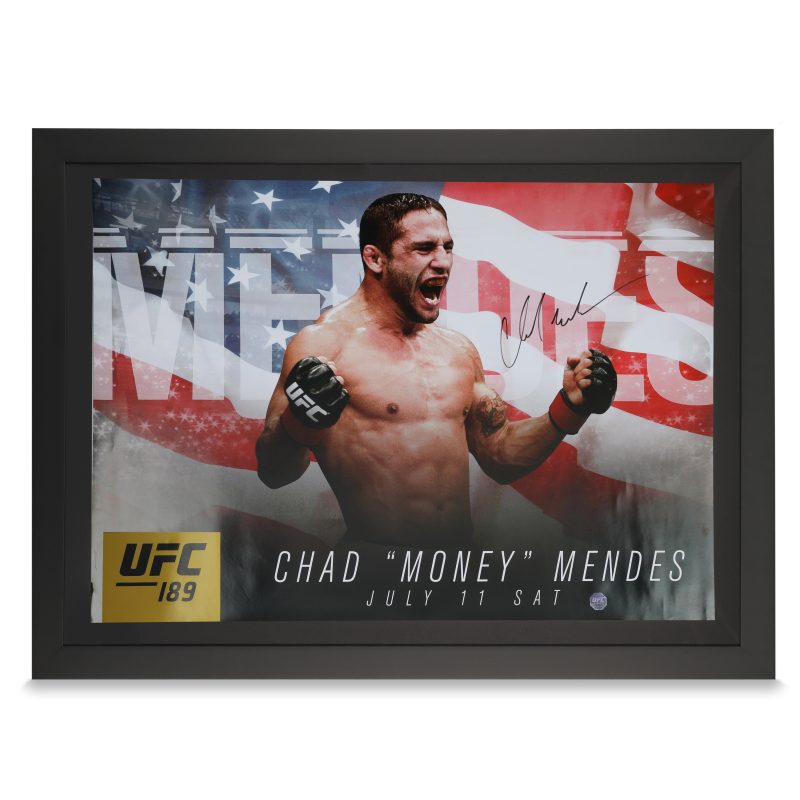 UFC189Mendesvs.McGregorAutographedEventPoster 1