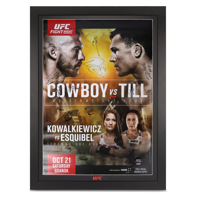 UFCFN118CowboyvsTillSignedEventPoster 1