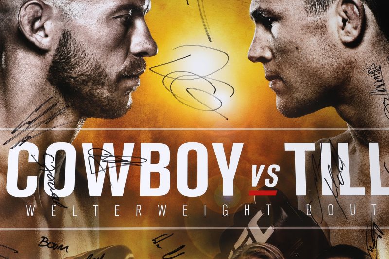 UFCFN118CowboyvsTillSignedEventPoster 4