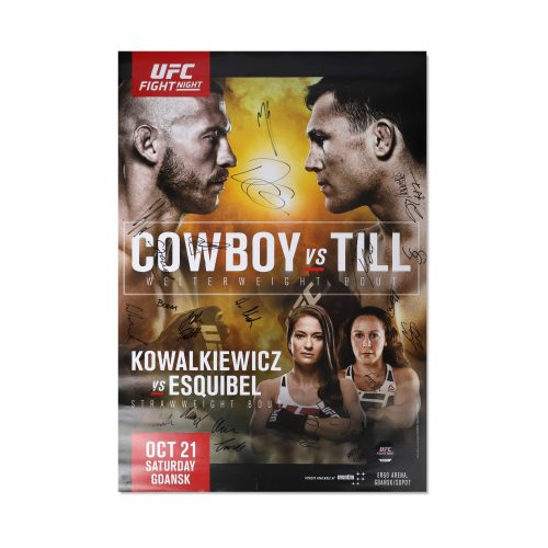 UFCFN118CowboyvsTillSignedEventPoster 5