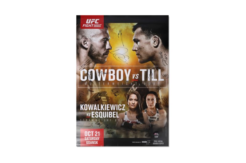 UFCFN118CowboyvsTillSignedEventPoster 5