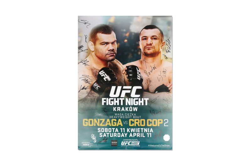 UFCFN64GonzagavsVroCopSignedEventPoster 5