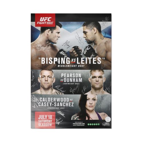 UFCFN72BispingvsLeitesSignedEventPoster 5