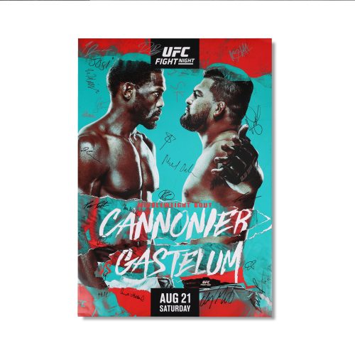 UFCFNCannoniervsGastelumSignedPoster 5