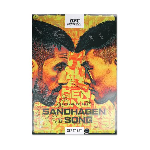 UFCFNSandhagenvsSongSignedEventPoster 5