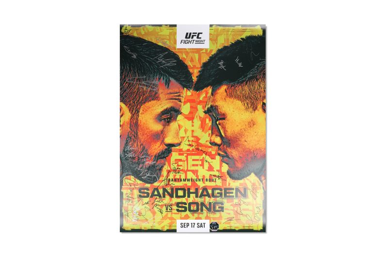 UFCFNSandhagenvsSongSignedEventPoster 5