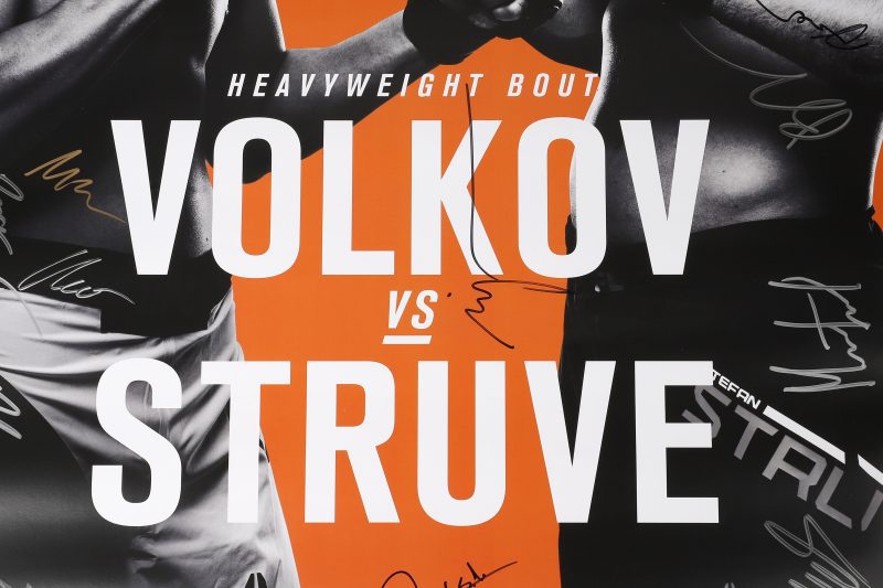 UFCFNVolkovvsStruveSignedEventPoster 4