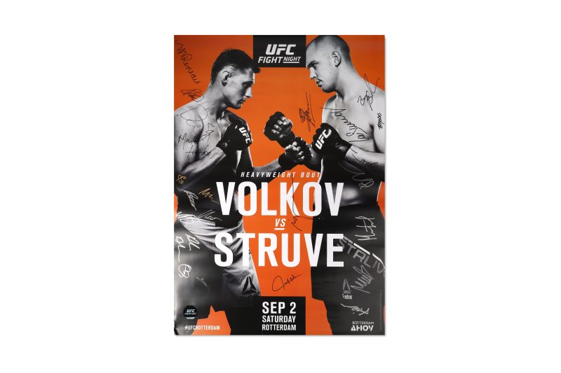 UFCFNVolkovvsStruveSignedEventPoster 5