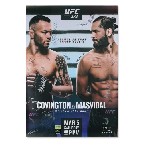 UFC 272 Covington vs Masvidal Signed Poster 5