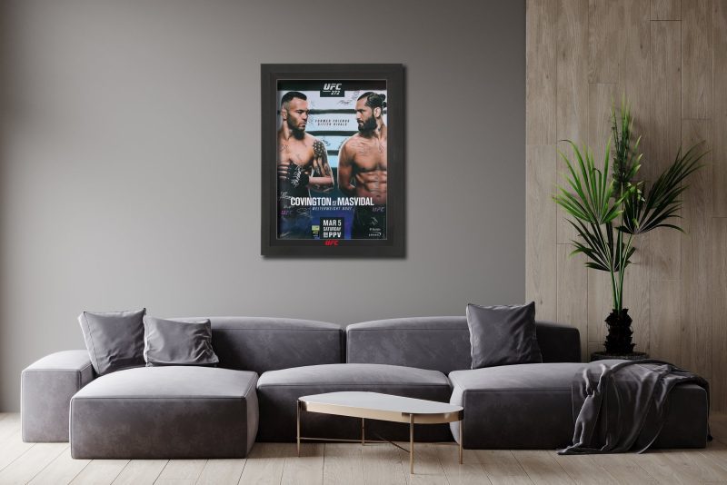 UFC 272 Covington vs Masvidal Signed Poster 6