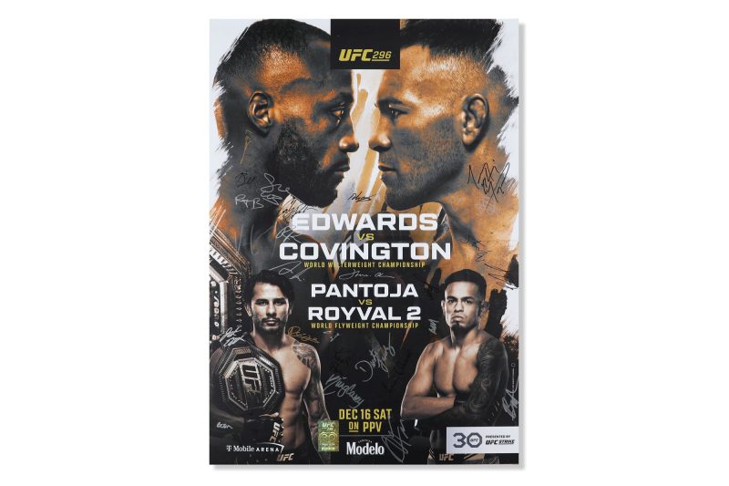 UFC 296 Edwards Vs Covington Event Poster 5