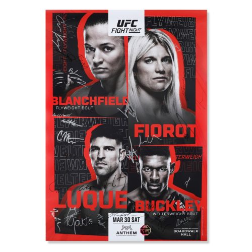 UFC Fight Night Blanchfield Vs Fiorot Signed Poster 5