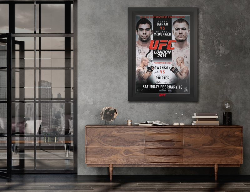 UFConFuelTVBaraovsMcDonaldSignedEventPoster 6